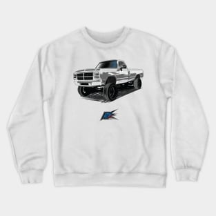 dodge first gen truck white Crewneck Sweatshirt